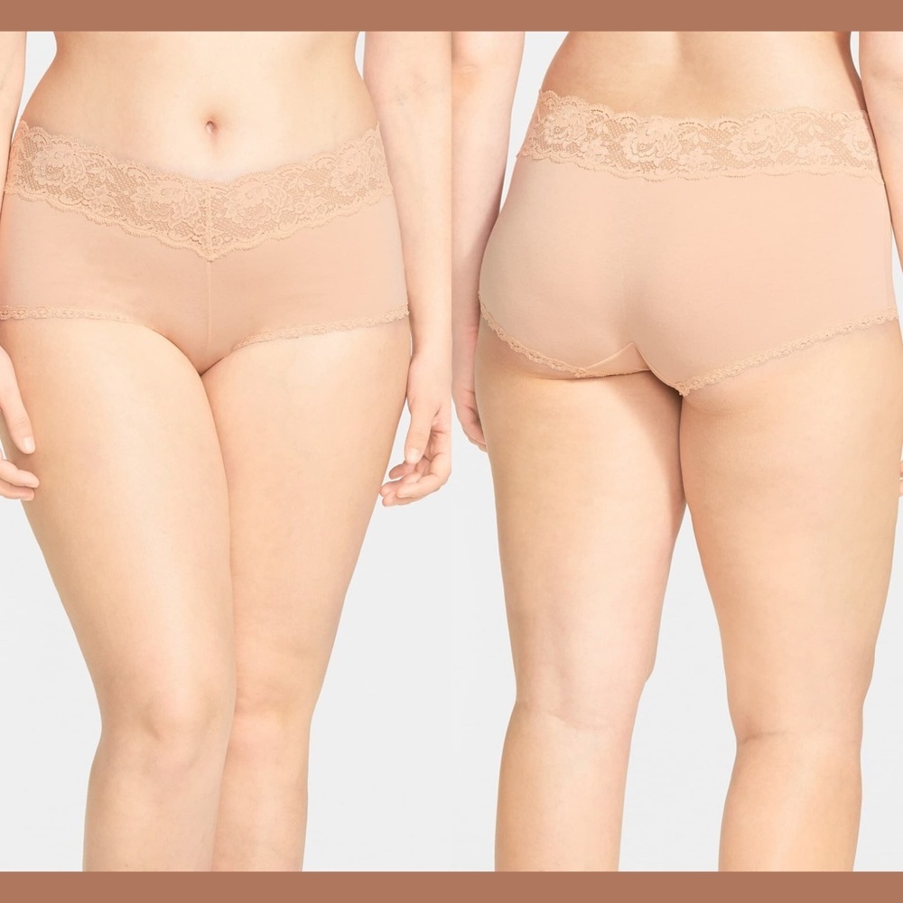 NEW Cosabella Never Say Never Low Rise Boyshorts‎ Brief in Nude [SZ 12/14 ]